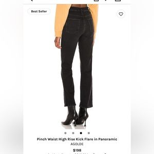 Agolde Pinch Waist High Rise Kick Flare Jeans